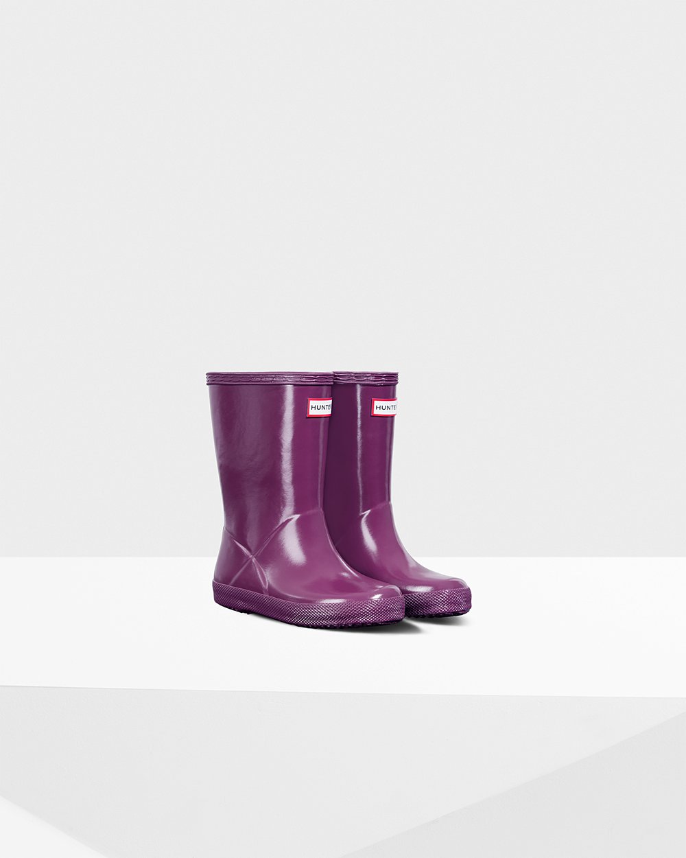 Bottes de Pluie Hunter Original First Classic Gloss Enfant Violette PFAWGUR-29